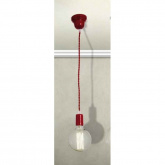 77-2288 Подвесной светильник Cords 7, 1xE27, 40W, цвет красный