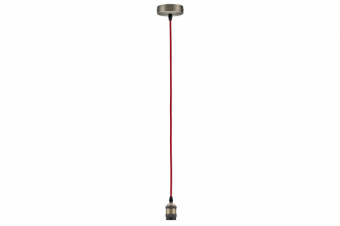 50323 Подвесной светильник E27 2m , красный шнур